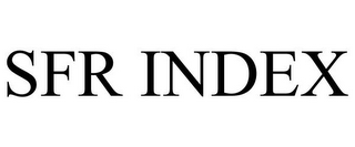 SFR INDEX