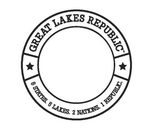 GREAT LAKES REPUBLIC 8 STATES 5 LAKES 2 NATIONS 1 REPUBLIC