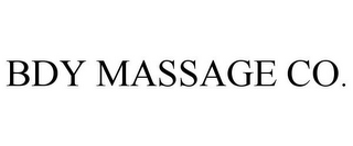 BDY MASSAGE CO.