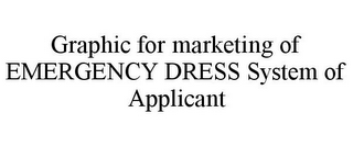 GRAPHIC FOR MARKETING OF EMERGENCY DRESS SYSTEM OF APPLICANT