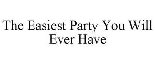 THE EASIEST PARTY YOU WILL EVER HAVE