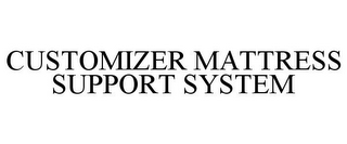 CUSTOMIZER MATTRESS SUPPORT SYSTEM