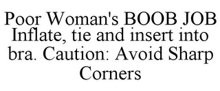 POOR WOMAN'S BOOB JOB INFLATE, TIE AND INSERT INTO BRA. CAUTION: AVOID SHARP CORNERS