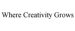 WHERE CREATIVITY GROWS