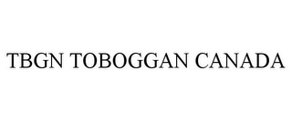 TBGN TOBOGGAN CANADA