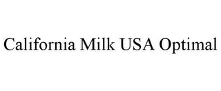 CALIFORNIA MILK USA OPTIMAL
