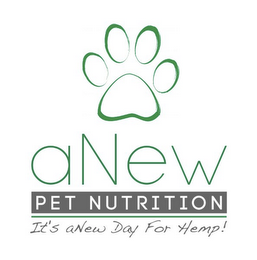 ANEW PET NUTRITION IT'S ANEW DAY FOR HEMP!