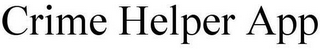 CRIME HELPER APP