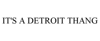 IT'S A DETROIT THANG