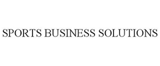SPORTS BUSINESS SOLUTIONS