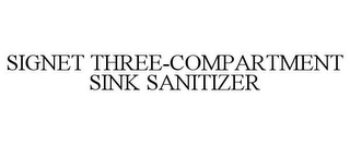 SIGNET THREE-COMPARTMENT SINK SANITIZER