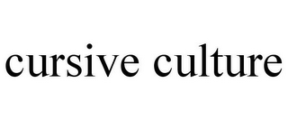 CURSIVE CULTURE