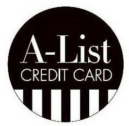 A-LIST CREDIT CARD