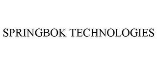 SPRINGBOK TECHNOLOGIES