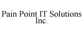 PAIN POINT IT SOLUTIONS INC.