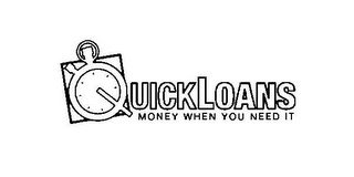 QUICK LOANS MONEY WHEN YOU NEED IT