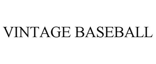 VINTAGE BASEBALL