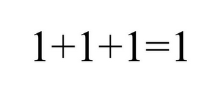 1+1+1=1