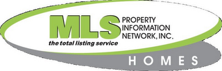 MLS PROPERTY INFORMATION NETWORK, INC., THE TOTAL LISTING SERVICE, HOMES