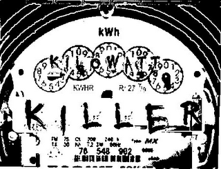 KWH KILOWATT 9876543 0123456789 0123456789 0123456789 0123456789 KWHR RR 27 7/9 KILLER 76 548 902