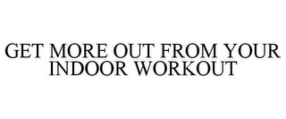 GET MORE OUT FROM YOUR INDOOR WORKOUT