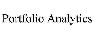 PORTFOLIO ANALYTICS