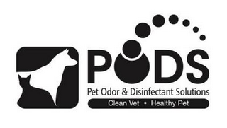 PODS PET ODOR & DISINFECTANT SOLUTIONS CLEAN VET HEALTHY PET