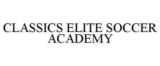 CLASSICS ELITE SOCCER ACADEMY