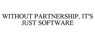 WITHOUT PARTNERSHIP, IT'S JUST SOFTWARE