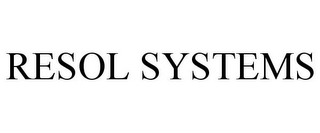 RESOL SYSTEMS