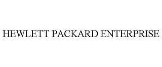 HEWLETT PACKARD ENTERPRISE