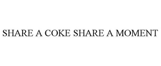 SHARE A COKE SHARE A MOMENT