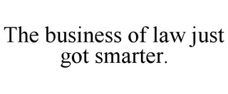 THE BUSINESS OF LAW JUST GOT SMARTER.