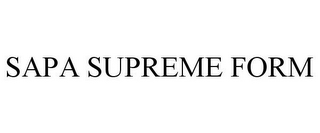 SAPA SUPREME FORM