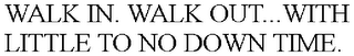 WALK IN. WALK OUT...WITH LITTLE TO NO DOWN TIME.