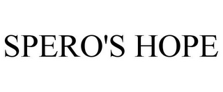 SPERO'S HOPE