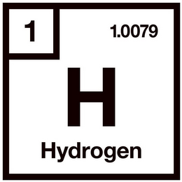 1 1.0079 H HYDROGEN