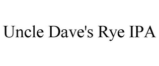 UNCLE DAVE'S RYE IPA