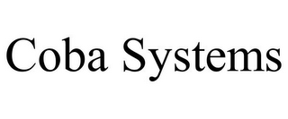 COBA SYSTEMS