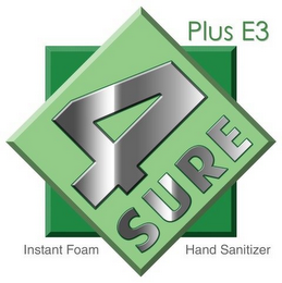 4SURE INSTANT FOAM HAND SANITIZER PLUS E3