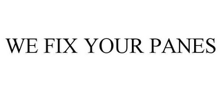 WE FIX YOUR PANES
