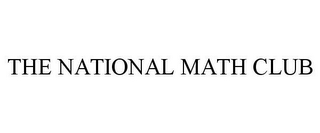 THE NATIONAL MATH CLUB