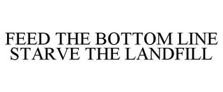 FEED THE BOTTOM LINE STARVE THE LANDFILL