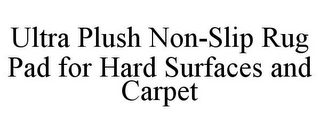 ULTRA PLUSH NON-SLIP RUG PAD FOR HARD SURFACES AND CARPET