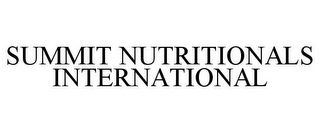 SUMMIT NUTRITIONALS INTERNATIONAL