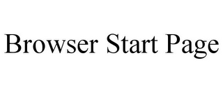 BROWSER START PAGE