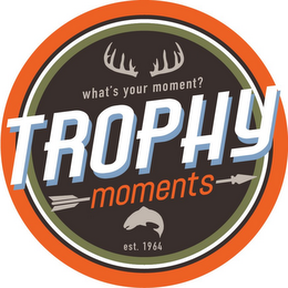 TROPHY MOMENTS, WHAT'S YOUR MOMENT?, EST. 1964