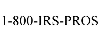 1-800-IRS-PROS