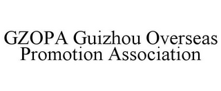 GZOPA GUIZHOU OVERSEAS PROMOTION ASSOCIATION