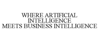 WHERE ARTIFICIAL INTELLIGENCE MEETS BUSINESS INTELLIGENCE